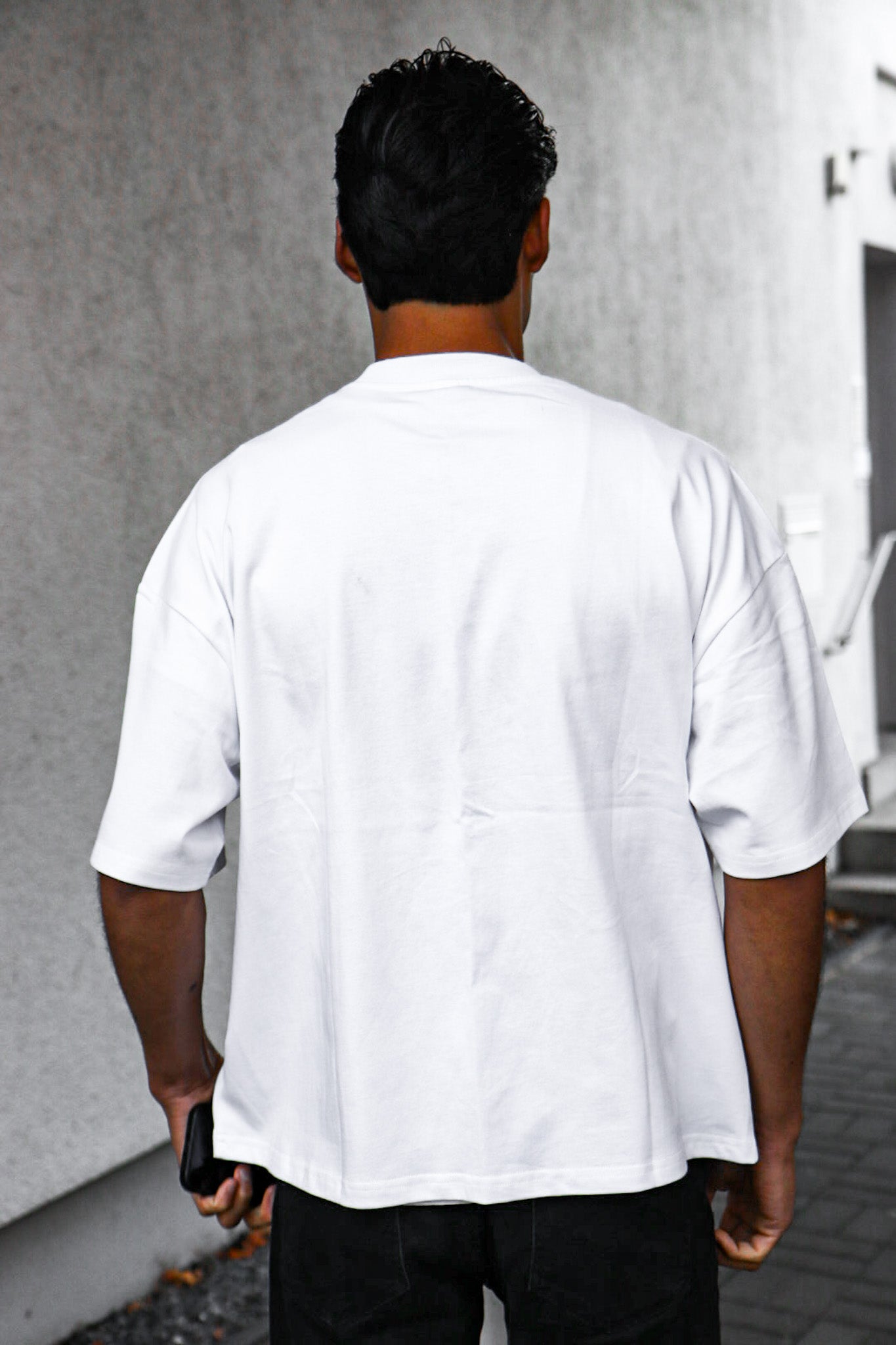 Blanco Babylon T-Shirt - blaues Logo mit Schriftzug